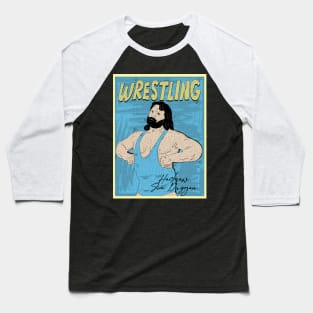 Artwork Hacksaw Jim Duggan Pro Wrestling Baseball T-Shirt